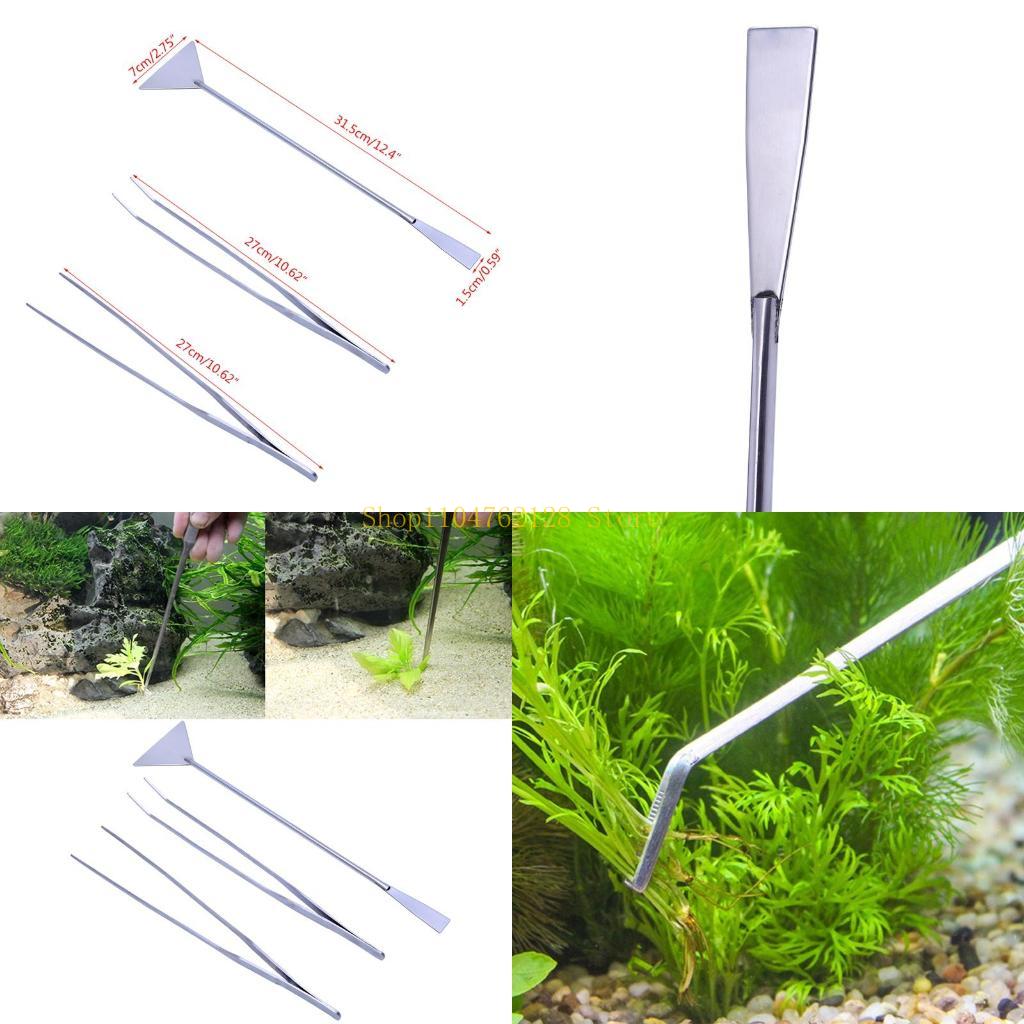 Aquarium Plants For Sale - 3팩 수족관 족집게 주걱 도구 스테인레스