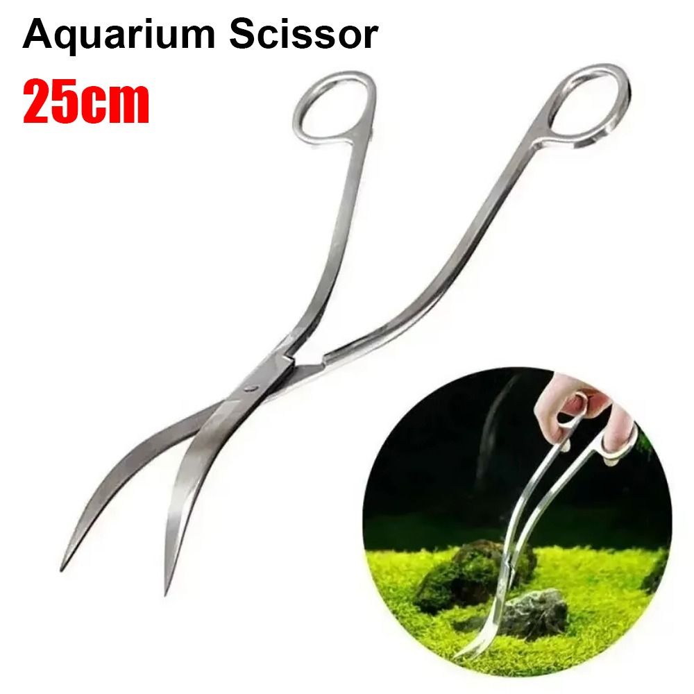 Planted Aquarium Tools - 1개 스테인레스 스틸 수족관 가위 직선형