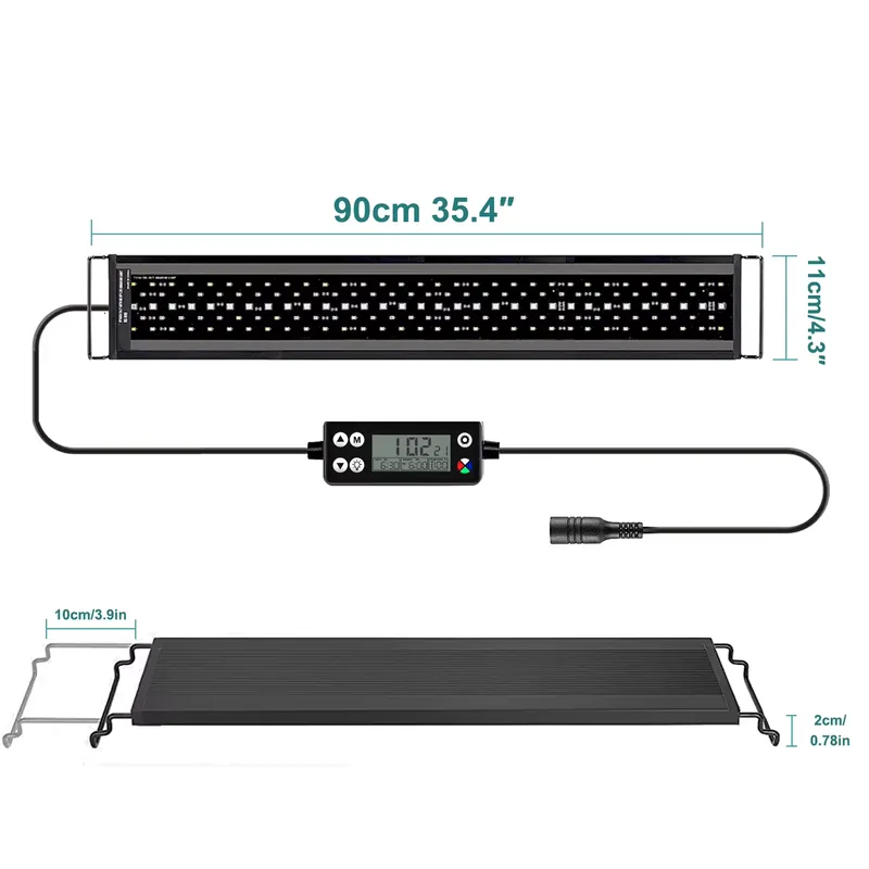 Aquarium Planted Tank - 시로카 SRK-YFT 90cm 풀 스펙트럼 LED