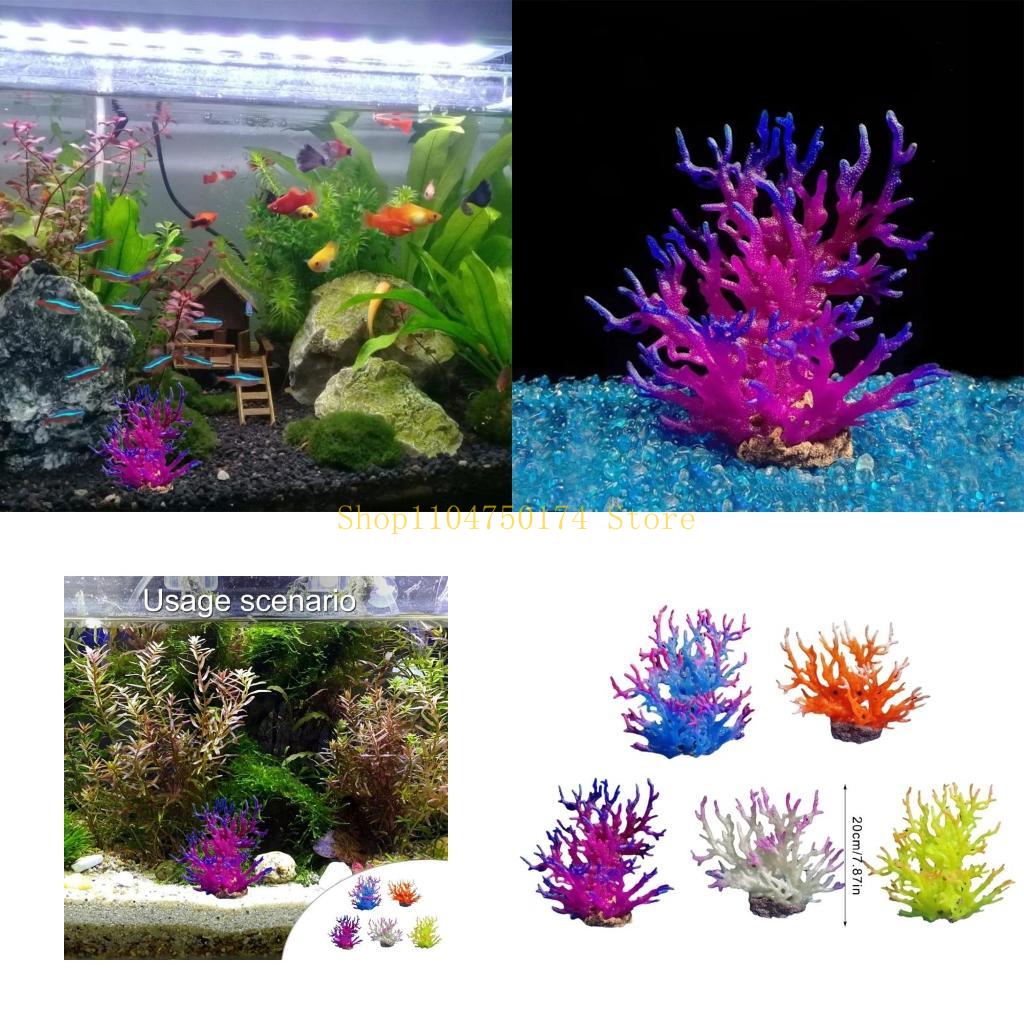 Aquarium Plants For Sale - 인공 나무 장식 식물 다채로운 나무