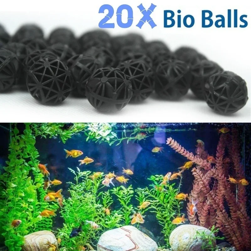 Planted Aquarium Fertilizer - 20개입 16mm 수족관 필터 바이오 볼