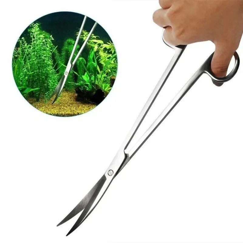 Planted Aquarium Tools - 수족관 가위, 매우 긴 스테인레스 스틸