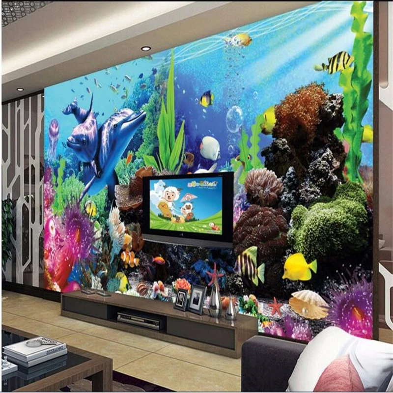 베이베항 맞춤형 3D 열대어 수족관 사진 3D 벽화 벽 - Planted Aquarium Photos 리뷰 및 가격