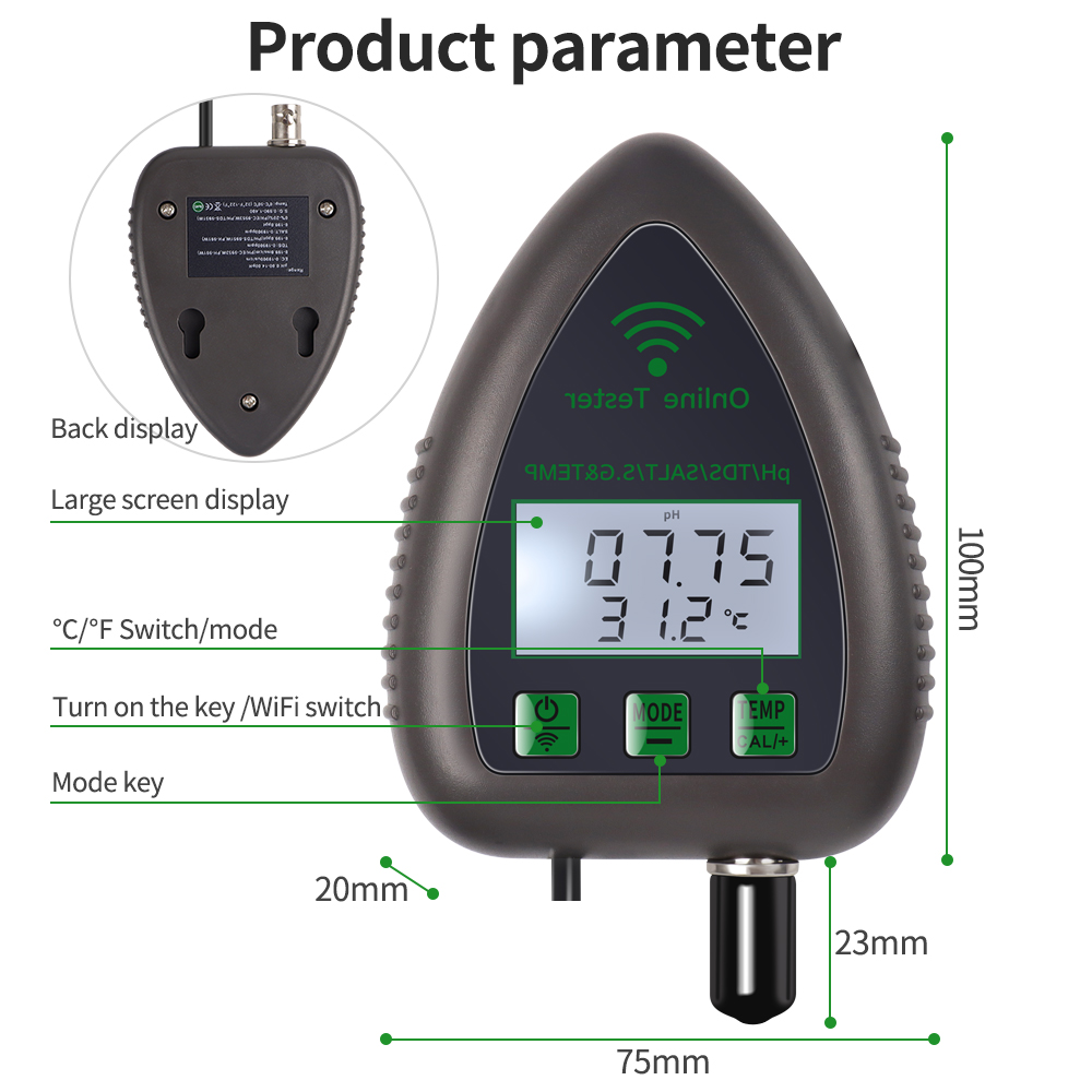 Tuya WiFi 5 in1 수질 테스터 온라인 모니터 - Planted Aquarium Test Kit 리뷰 및 가격