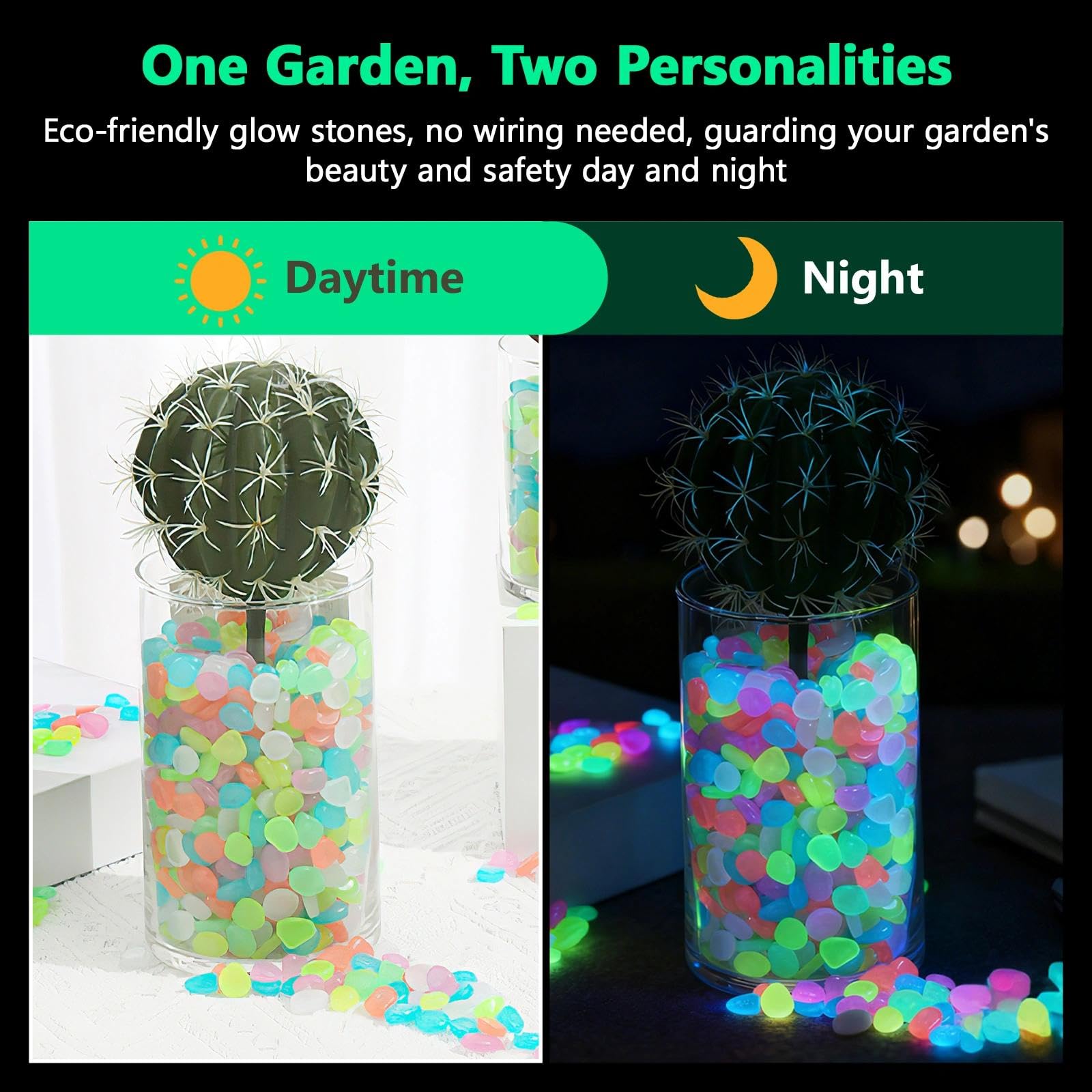 어두운 곳에서 빛나는 화분용 돌 100개 레진 발광석  - Aquarium Plant In Pot 리뷰 및 가격