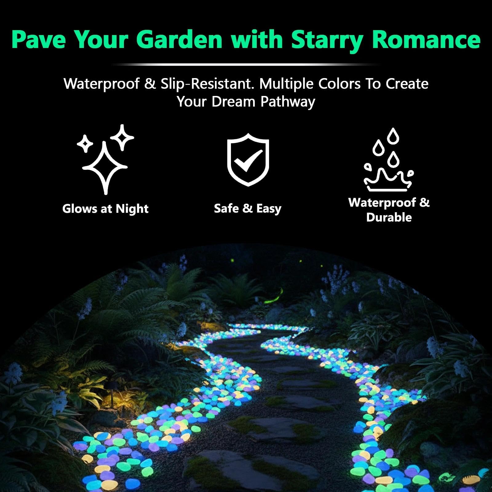 어두운 곳에서 빛나는 화분용 돌 100개 레진 발광석  - Aquarium Plant In Pot 리뷰 및 가격