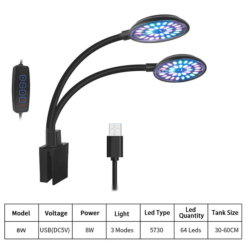 USB 수족관 LED 조명 물고기 탱크 클립 램프 전체 - Led Planted Tank Light 리뷰 및 가격
