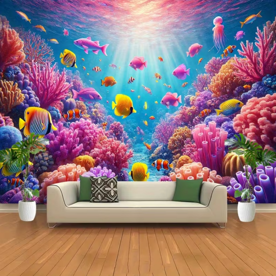 해저 세계 해양 생물 테마 배경 장식 해저 물고기 산호 - Planted Aquarium Photos 리뷰 및 가격