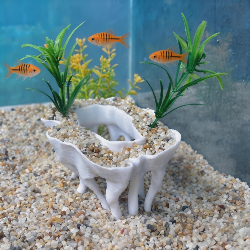 3D 프린팅으로 제작된 나무 뿌리 모양의 수족관 식물, - Aquarium Planted Soil 리뷰 및 가격